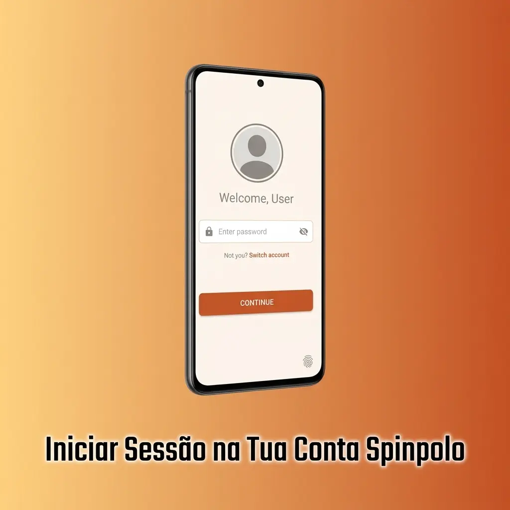 Ecrã de login da Spinpolo com campos de e-mail e palavra-passe para aceder à conta