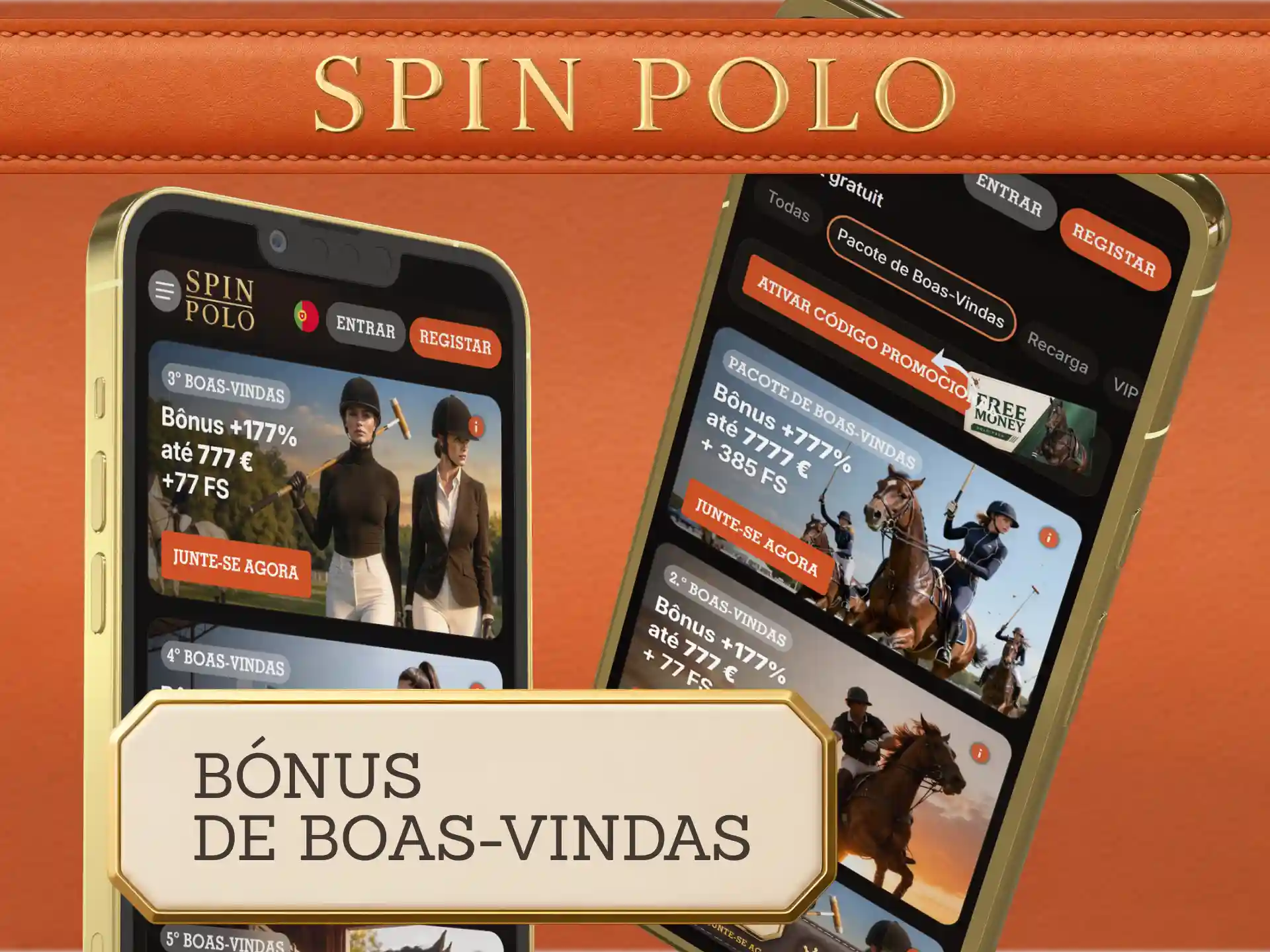 Reivindique o bónus de boas-vindas diretamente na Spinpolo App.