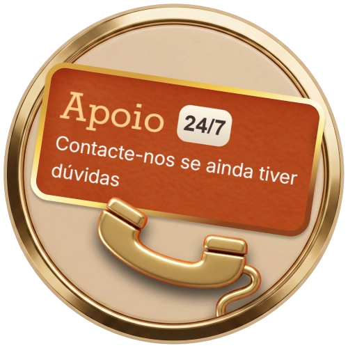 Contacte o suporte ao cliente a qualquer momento pela Spinpolo App.