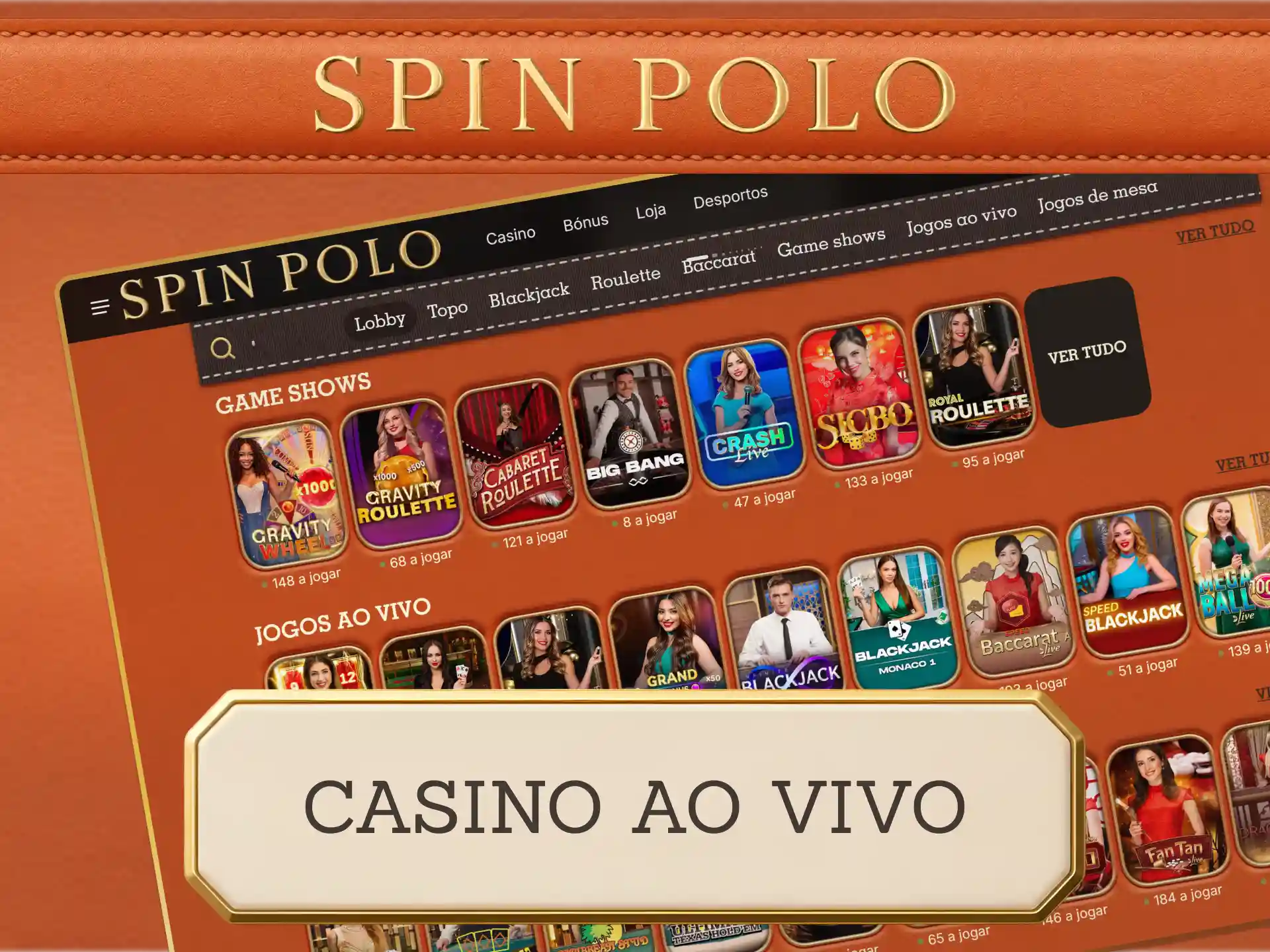 Mize nas roletas em tempo real do Spinpolo Casino.