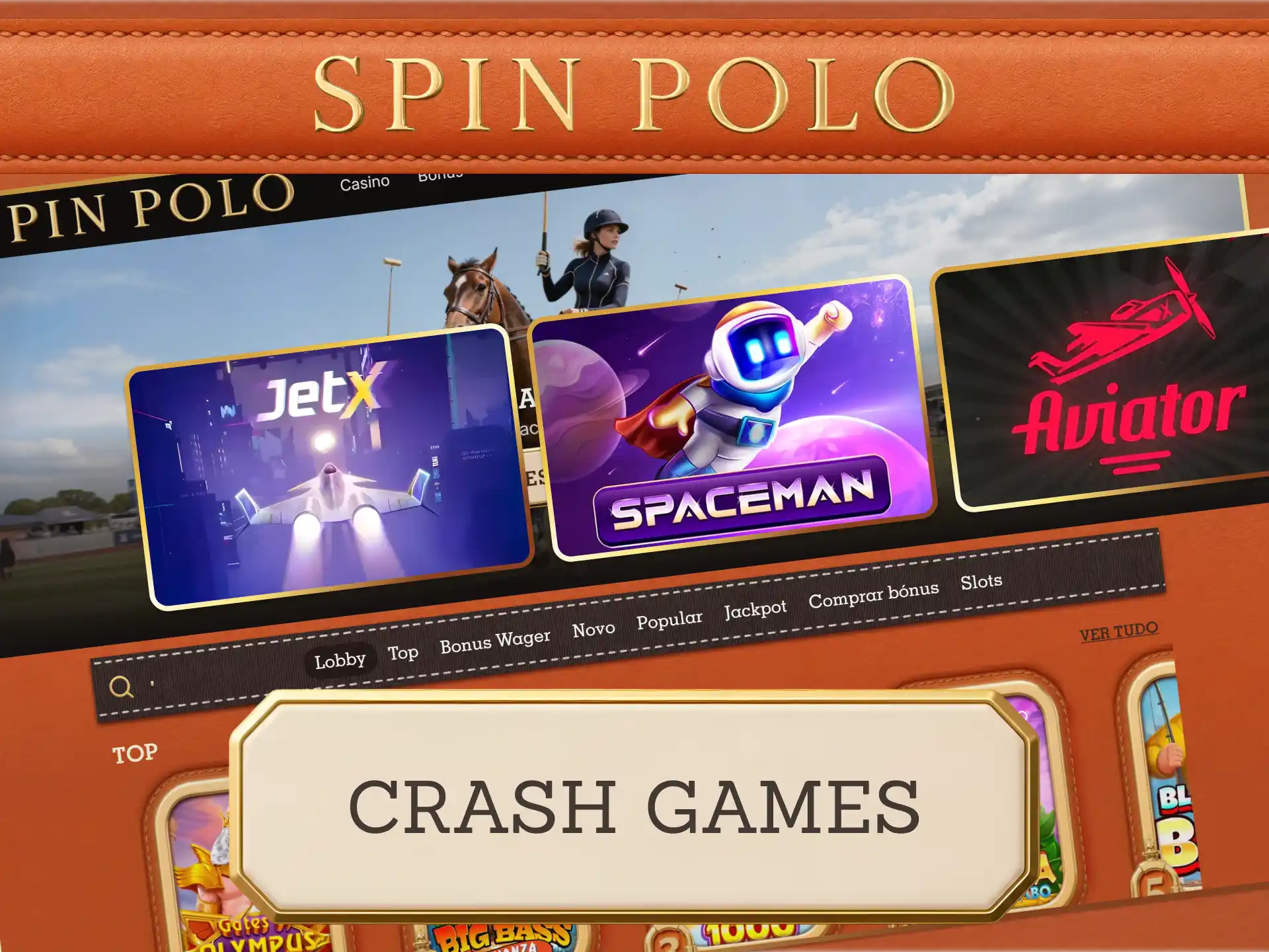 Experimente os crash games dinâmicos jogando no Spinpolo Casino.