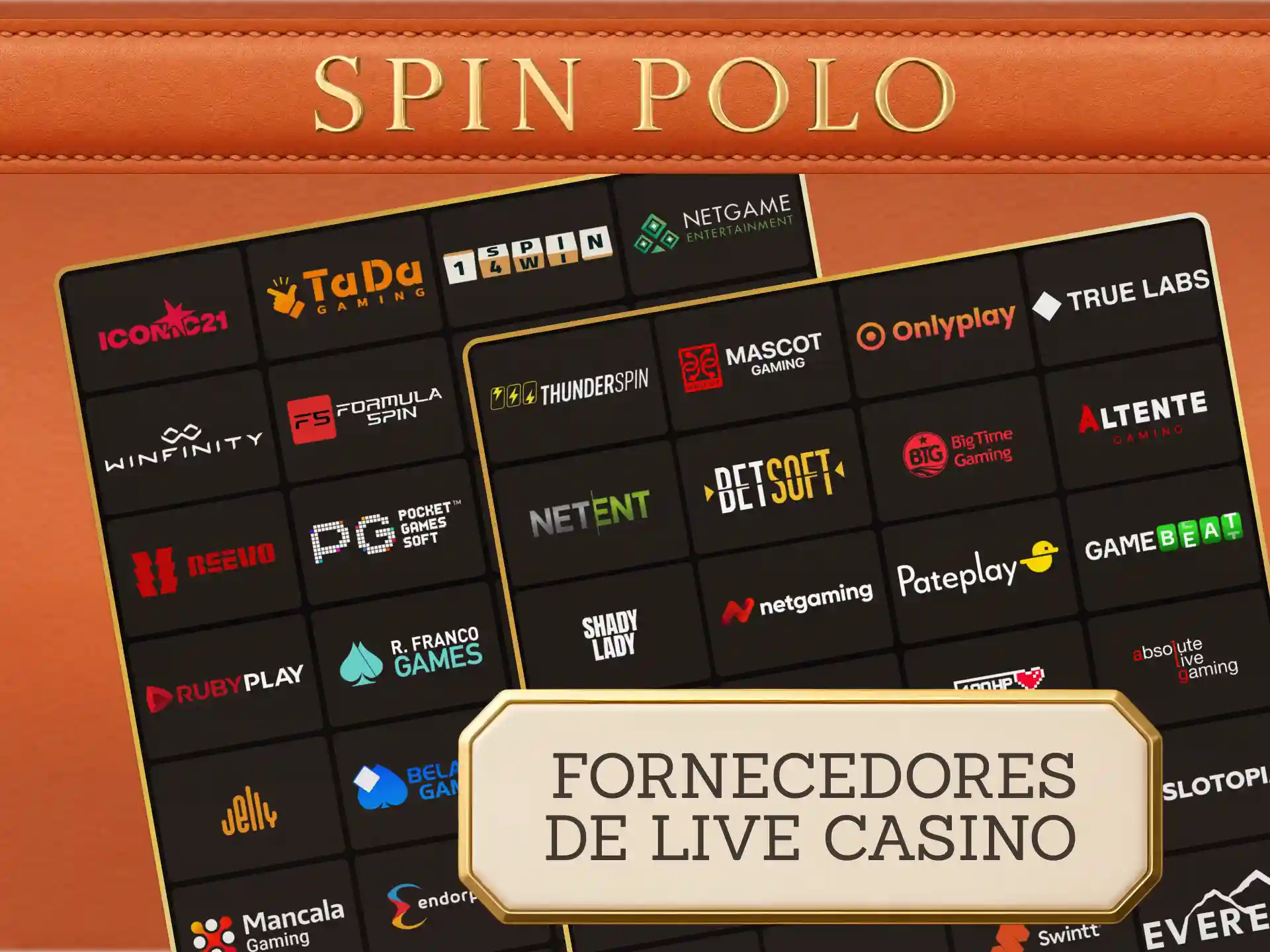 Conheça os fornecedores de software do Spinpolo Live Casino em Portugal.