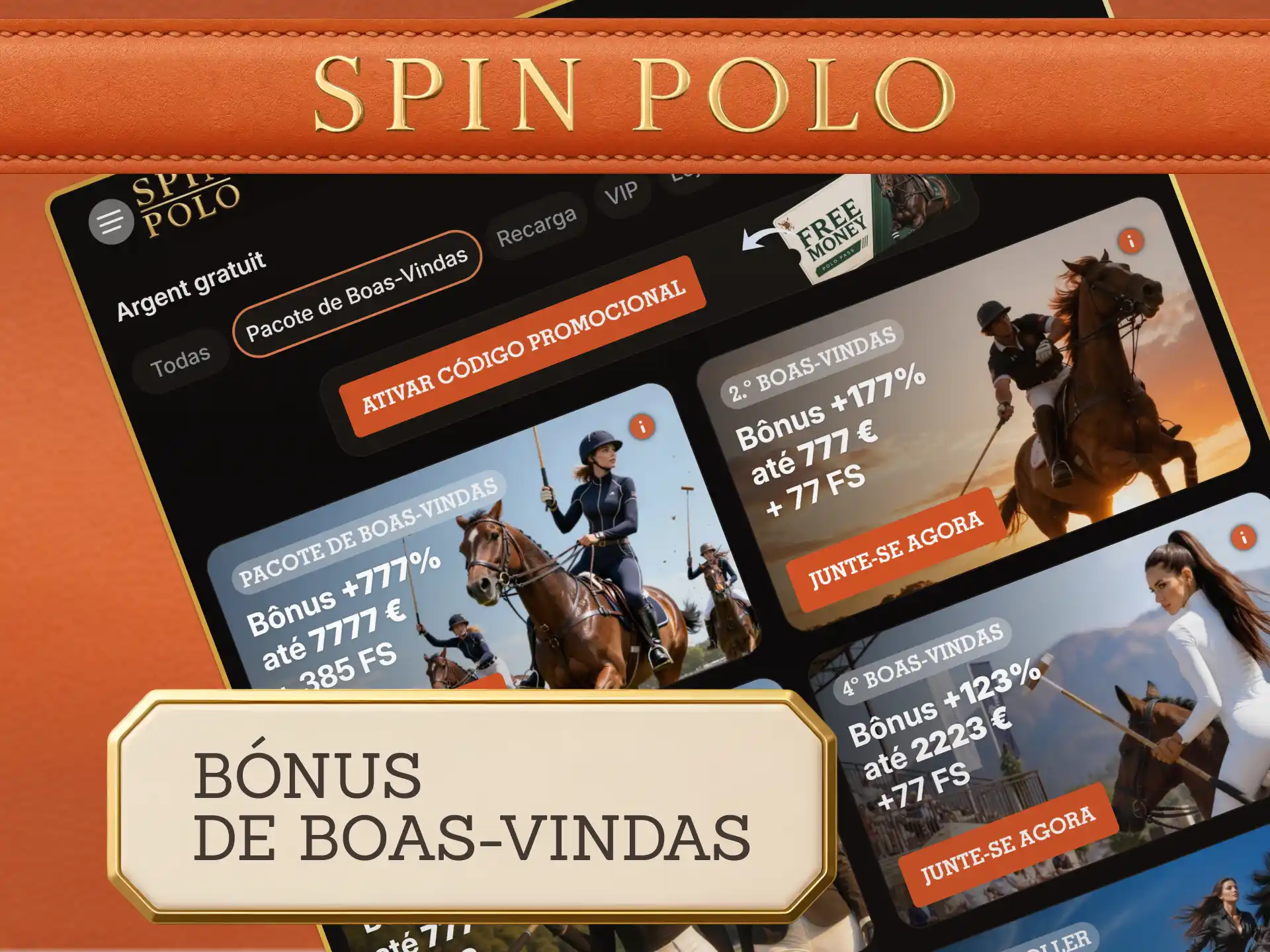 Ative o bónus de boas-vindas oficial da Spinpolo para jogar.