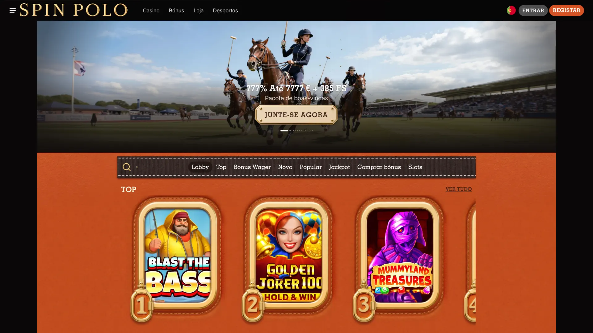 Descubra os melhores jogos na interface do casino online Spinpolo.