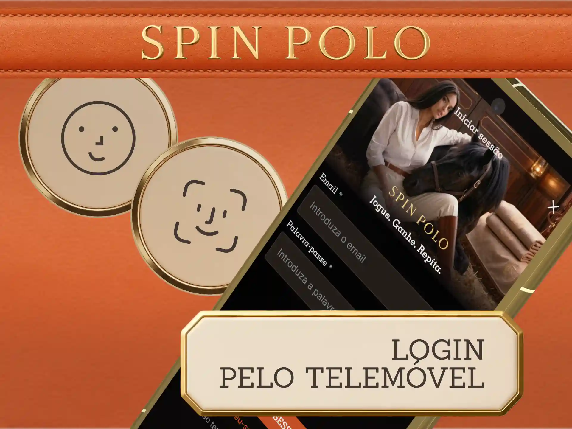 Inicie sessão e faça o seu Spinpolo Login pelo telemóvel.