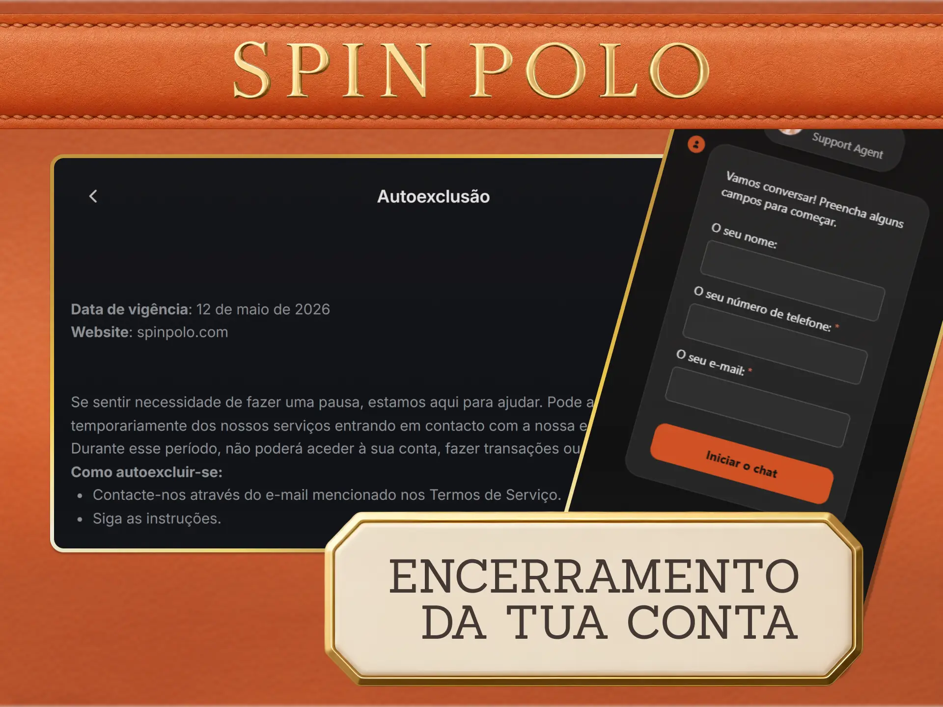 Saiba como desativar o perfil criado através do Spinpolo Registo.