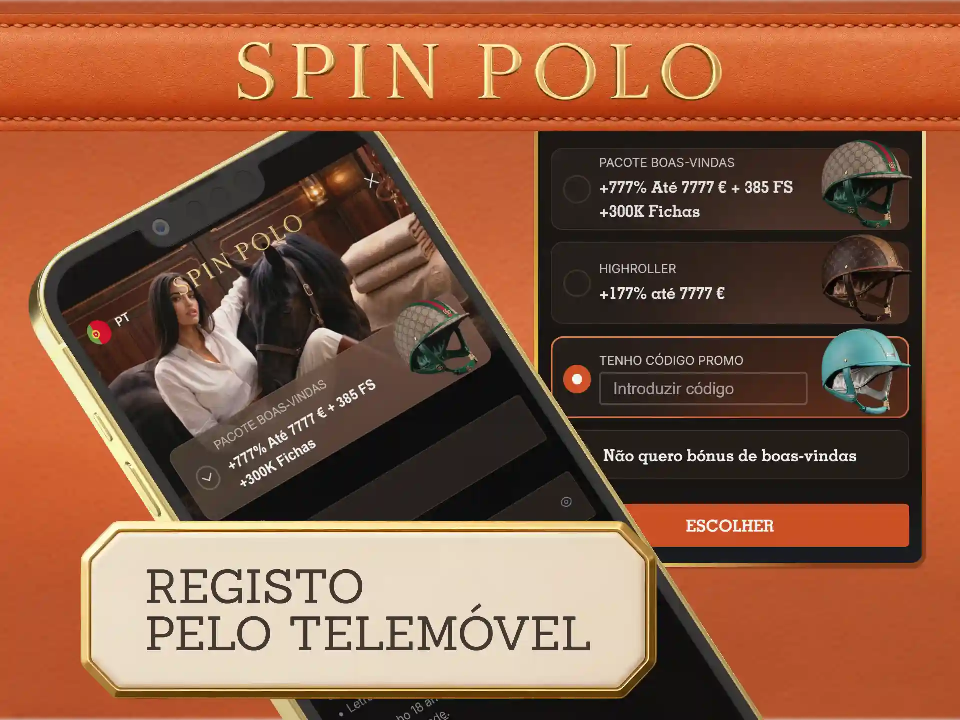 Conclua o seu Spinpolo Registo móvel para começar a ganhar.