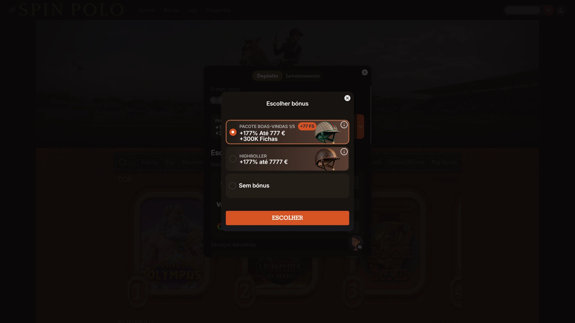 Garanta as suas jogadas grátis nas Slots Spinpolo preferidas.